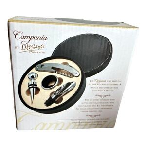 New in Box Campania by Lifestyles Wine Enthusiast Gift Set